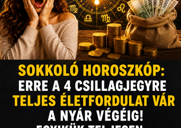SOKKOLÓ HOROSZKÓP: Erre a 4 csillagjegyre teljes életfordulat vár a nyár végéig! Egyikük teljesen váratlanul meggazdagodhat!