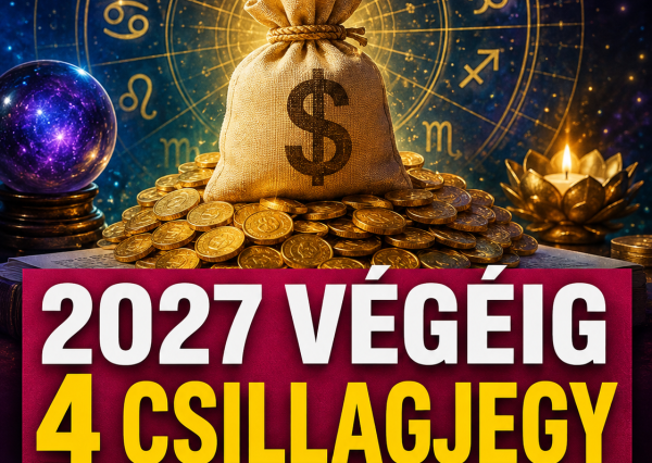 Ez a 4 csillagjegy 2027 végéig hatalmas pénzügyi fordulatra számíthat