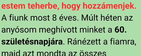 Az anyósom megalázott a 60. születésnapján – De a férjem szavai mindenki előtt teljesen megfagyasztották a partit
