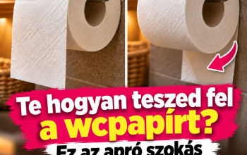 Te hogyan teszed fel a wcpapírt? Ez az apró szokás meglepő dolgokat árulhat el a személyiségedről!