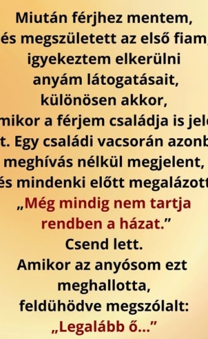 Az anyám megalázott – az anyósom válasza mindenkit ledöbbentett