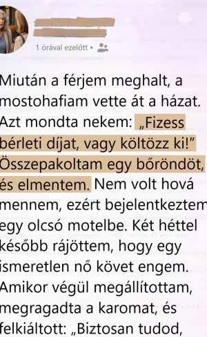 A mostohafiam kirúgott a házból a férjem temetése után – aztán egy nő, aki már régóta követett, megváltoztatta az életemet