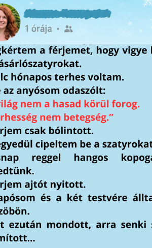 A terhességem nyolcadik hónapjában anyósom megalázott – Nem a férjem, hanem apósom mondta ki azt, amit soha nem felejtek el