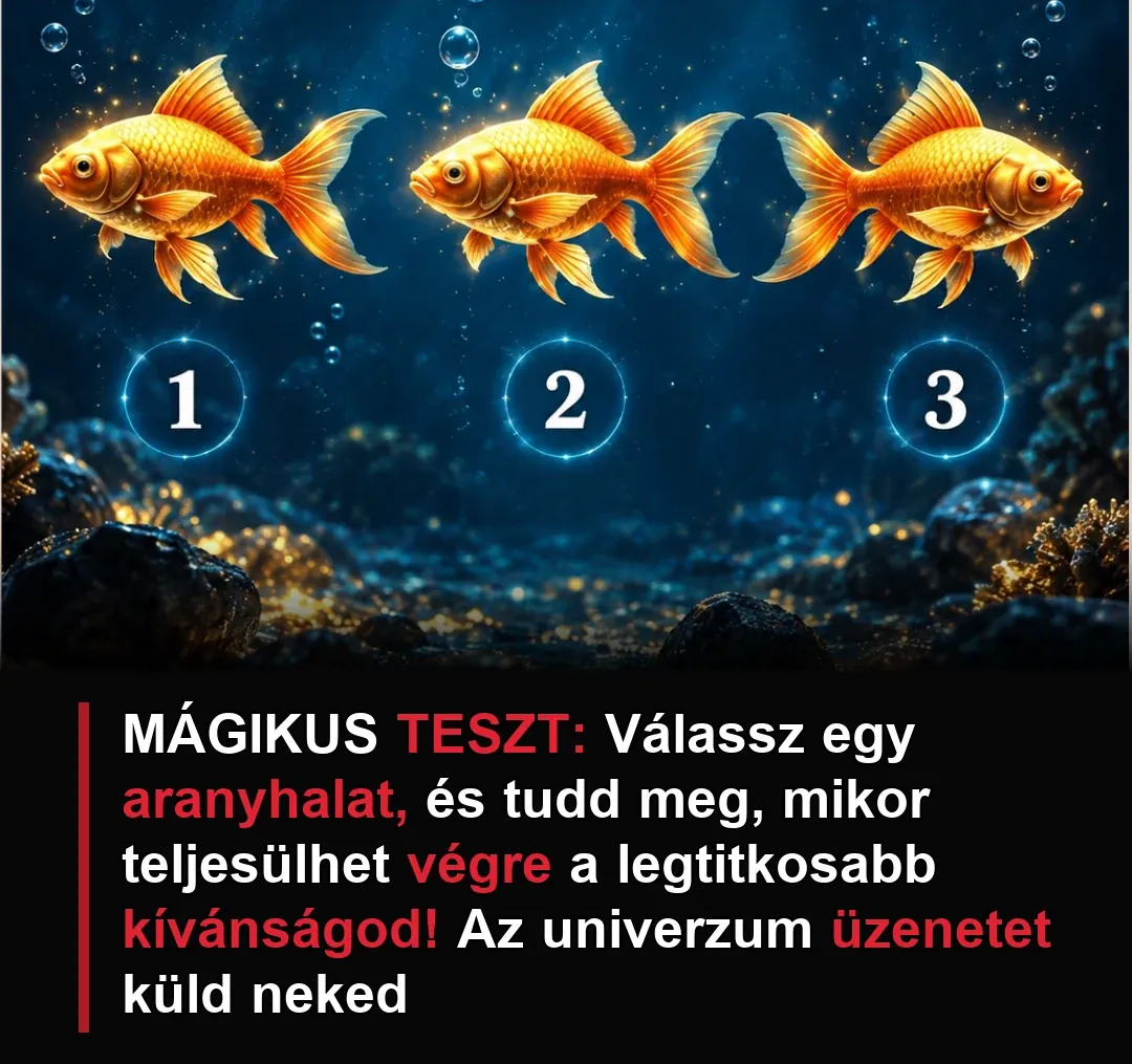 MÁGIKUS TESZT: Válassz egy aranyhalat, és tudd meg, mikor teljesülhet végre a legtitkosabb kívánságod! Az univerzum üzenetet küld neked