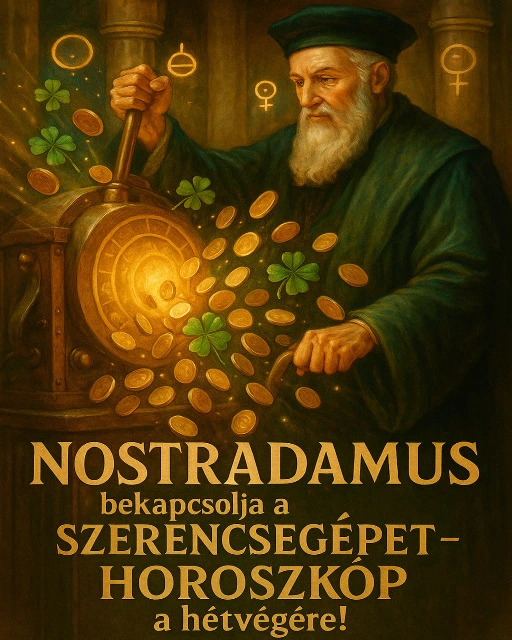 Nostradamus bekapcsolja a szerencsegépet – Horoszkóp a hétvégére!