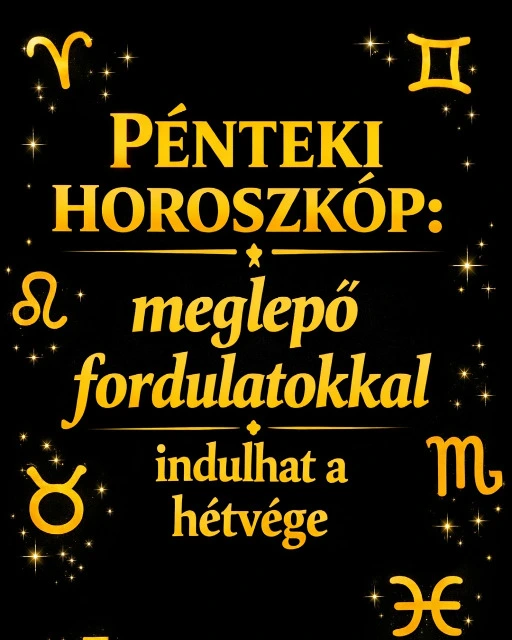 Pénteki horoszkóp: meglepő fordulatokkal indulhat a hétvége