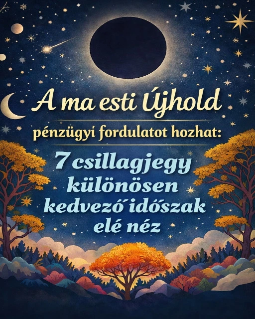 A ma esti újhold pénzügyi fordulatot hozhat: 7 csillagjegy különösen kedvező időszak elé néz