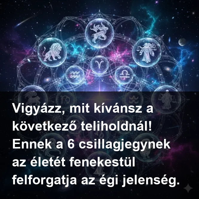 Vigyázz, mit kívánsz a következő teliholdnál! Ennek a 6 csillagjegynek az életét fenekestül felforgatja az égi jelenség.