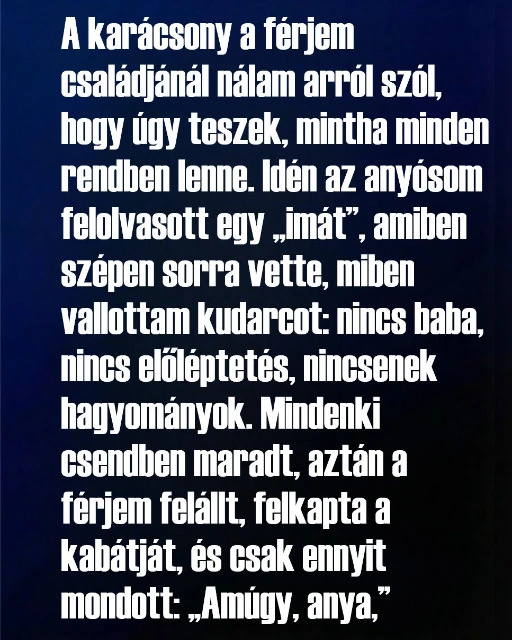 Egy egyszeru karacsonyi csaladi latogatas