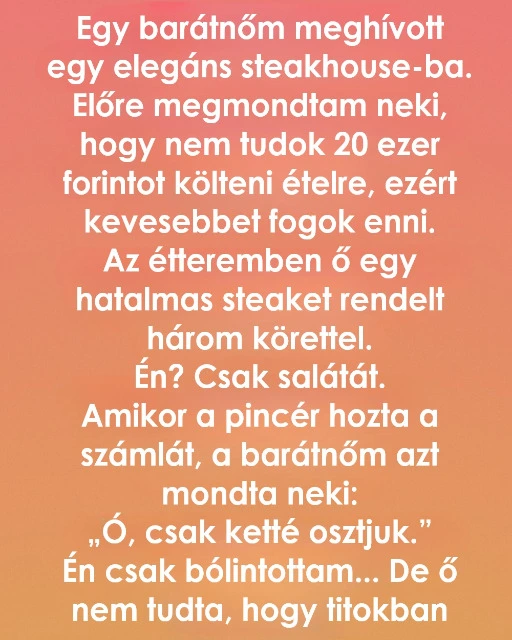 Az este, amikor megtanultam a határok és a barátság értékét