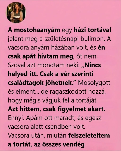 Egy egyszerű születésnapi torta feltépett régi sebeket, és megmutatta, hogyan gyógyít a megbocsátás